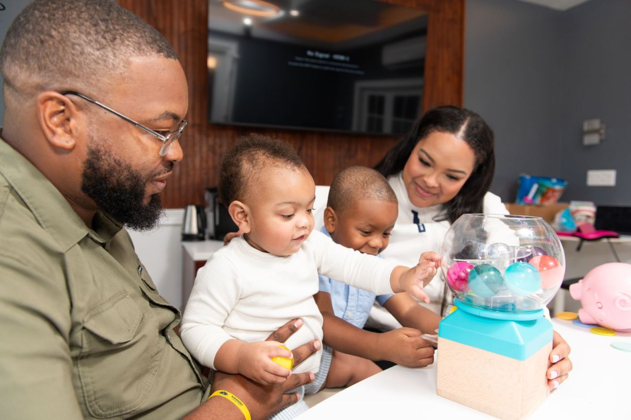 A family in session at Bahamas Speech and Language Centre